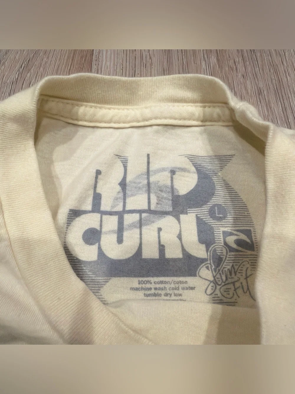 Rip Curl Shirt Short Sleeve Logo Beach Yellow Men’s Large